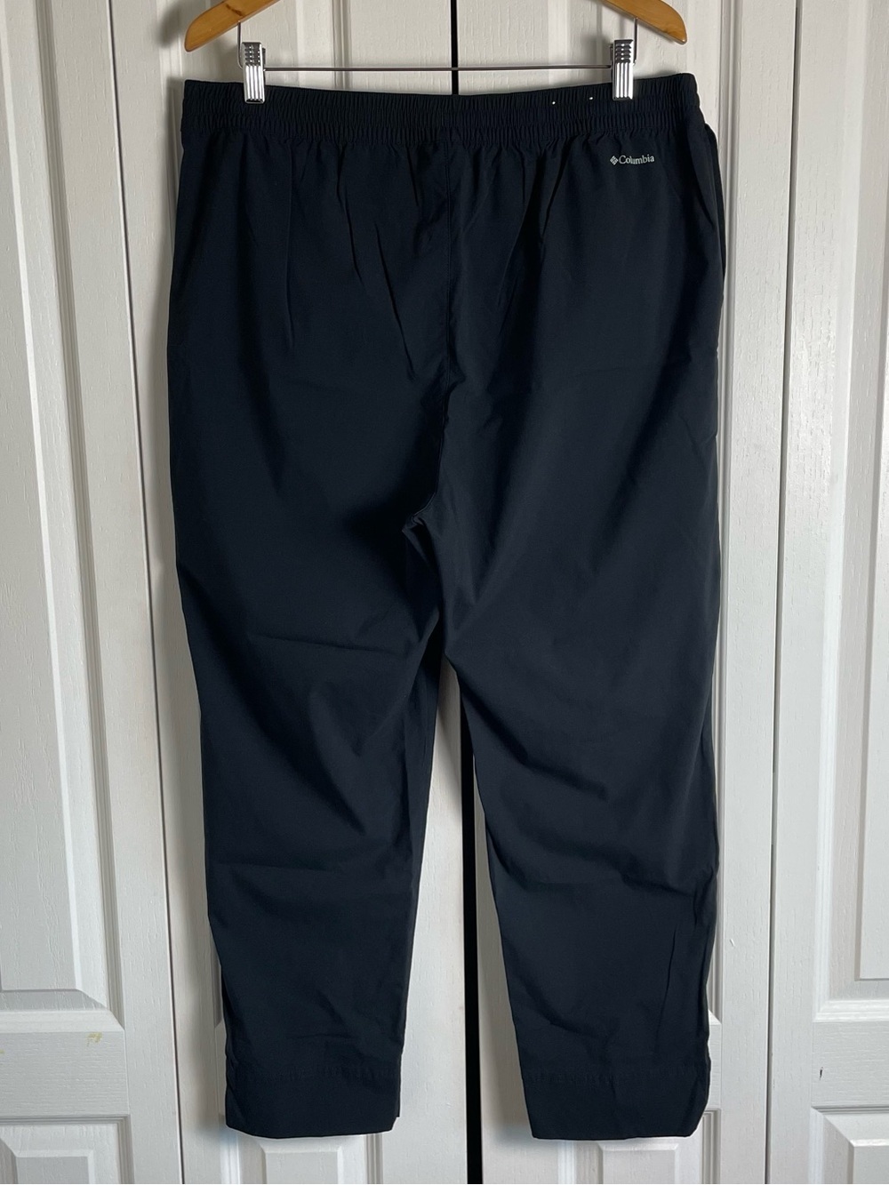Columbia Pull On Hiking Pants Women’s XL Black Cinch Ankle Nylon Tech Elastic - Picture 6 of 15